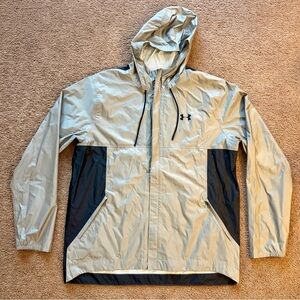 Under Armour Men's Light Gray and Black Storm Proof Jacket